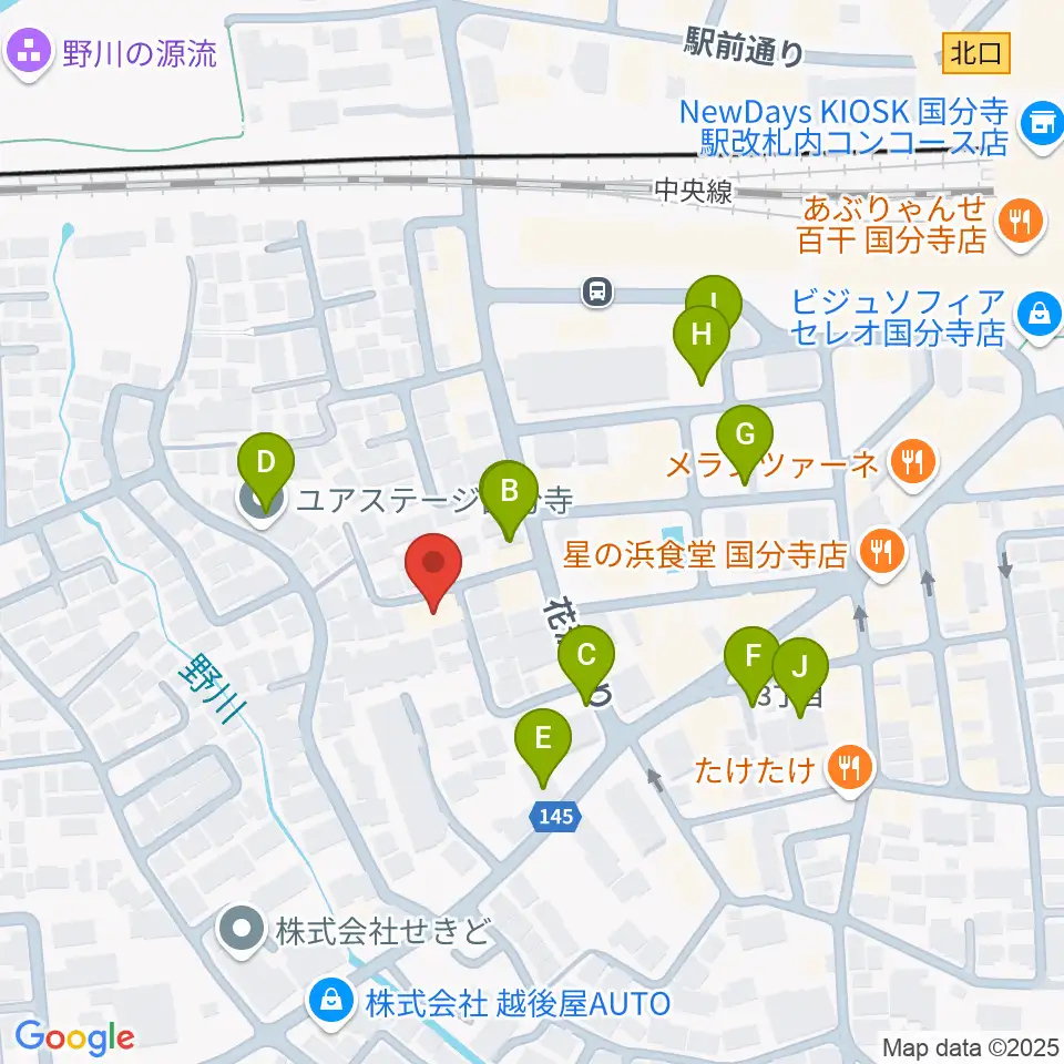 カルド音楽教室周辺の駐車場・コインパーキング一覧地図