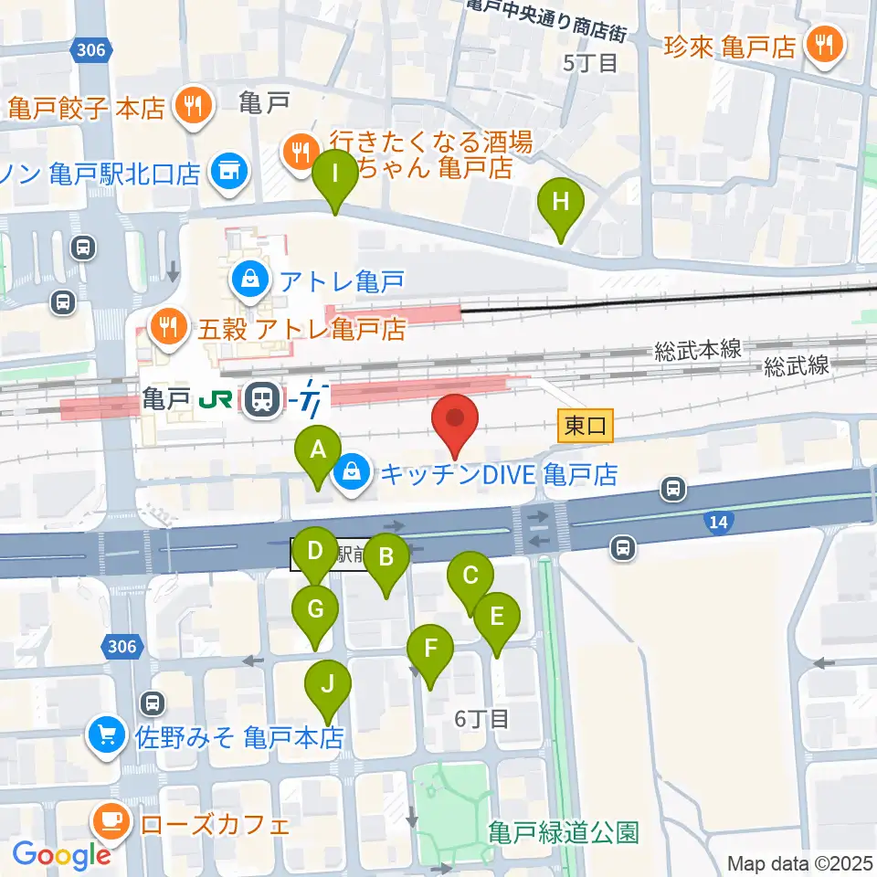 Cyber Monkey ボイストレーニング周辺の駐車場・コインパーキング一覧地図