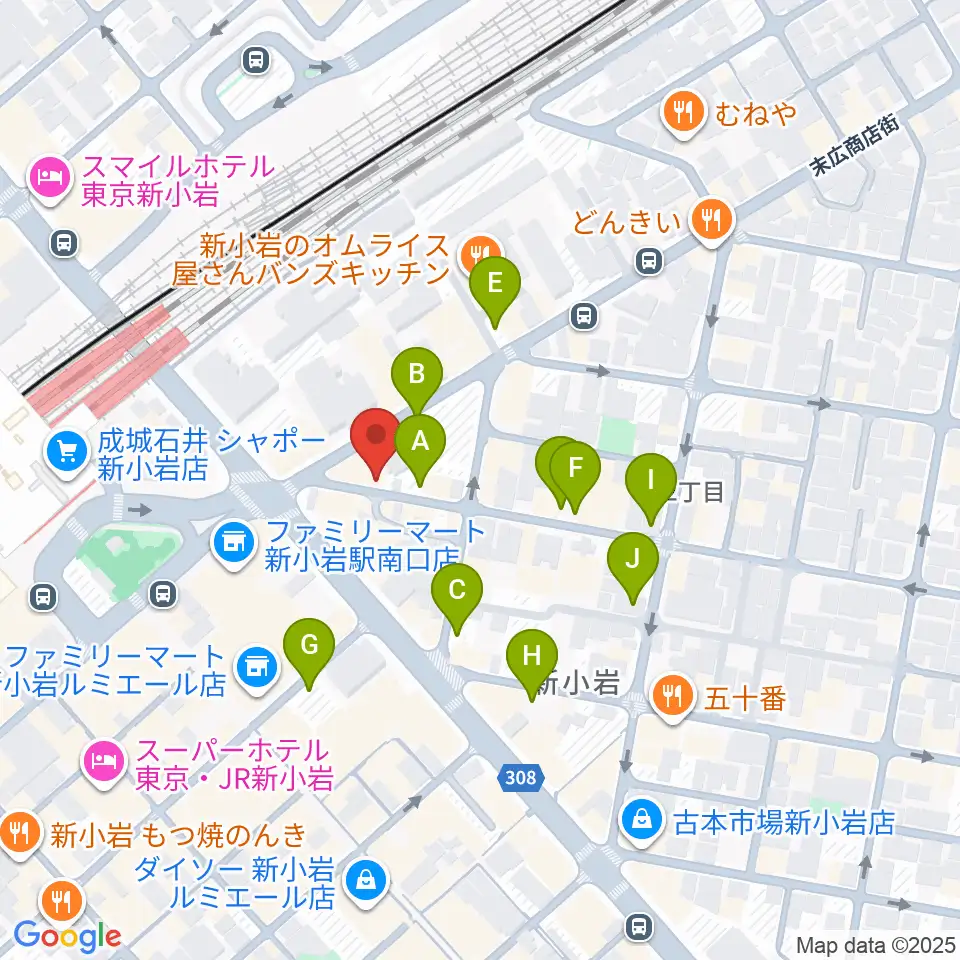 USボーカル教室新小岩駅前校周辺の駐車場・コインパーキング一覧地図