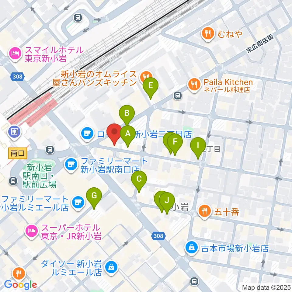 USボーカル教室新小岩駅前校周辺の駐車場・コインパーキング一覧地図