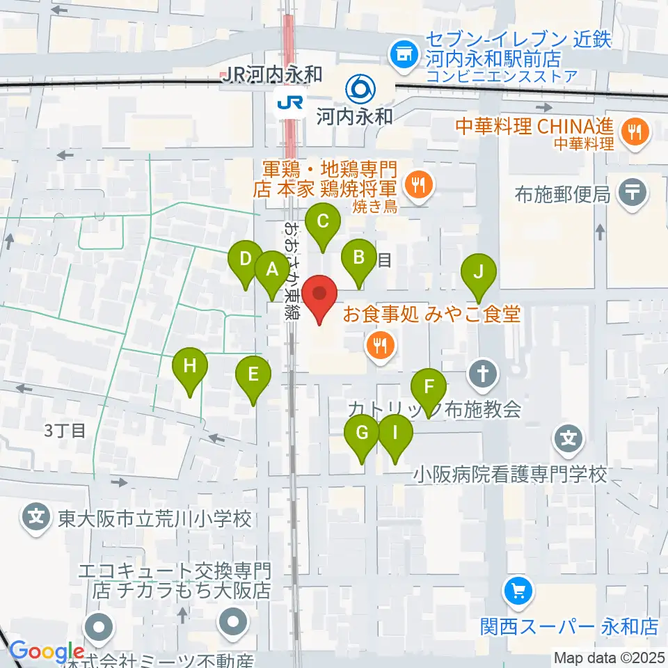 アトリエ遊周辺の駐車場・コインパーキング一覧地図