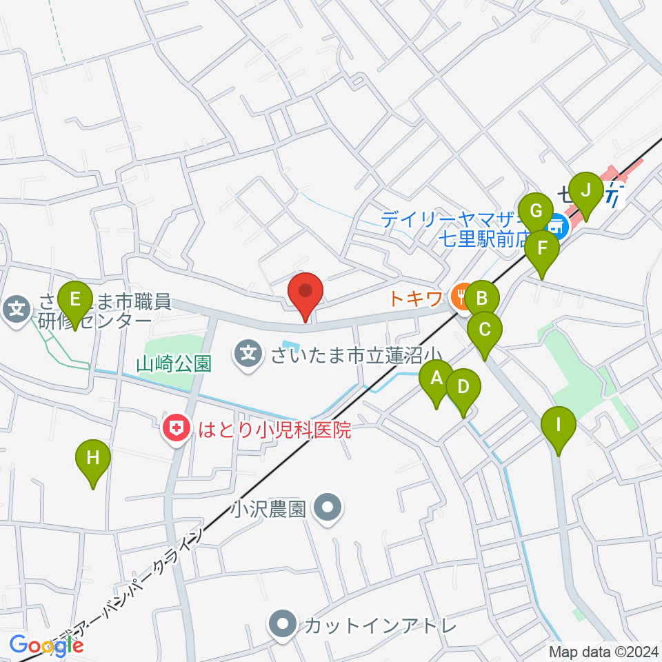 塚本音楽学院周辺の駐車場・コインパーキング一覧地図