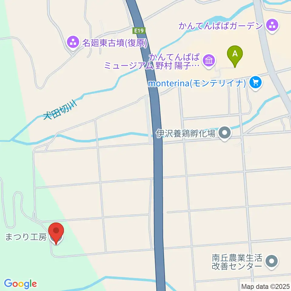 まつり工房周辺の駐車場・コインパーキング一覧地図