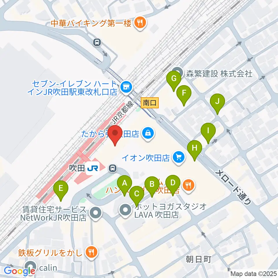 大阪シティアカデミー周辺の駐車場・コインパーキング一覧地図