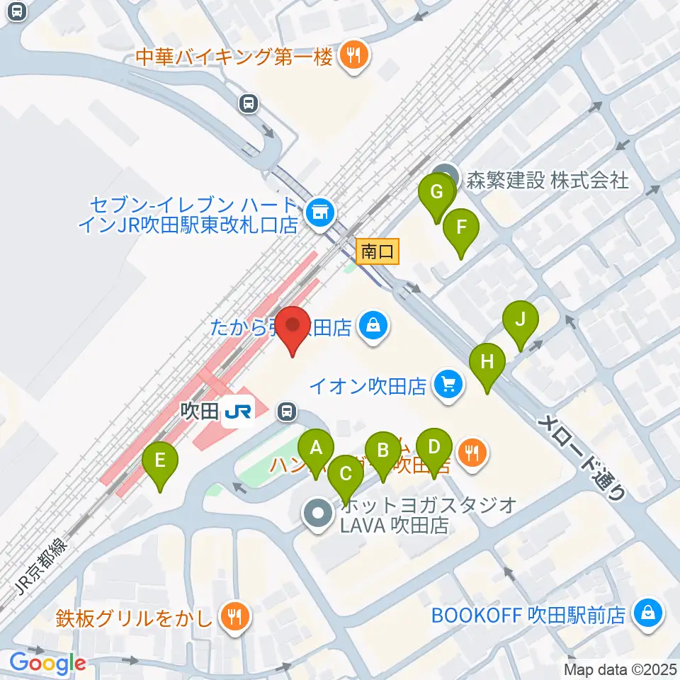 大阪シティアカデミー周辺の駐車場・コインパーキング一覧地図