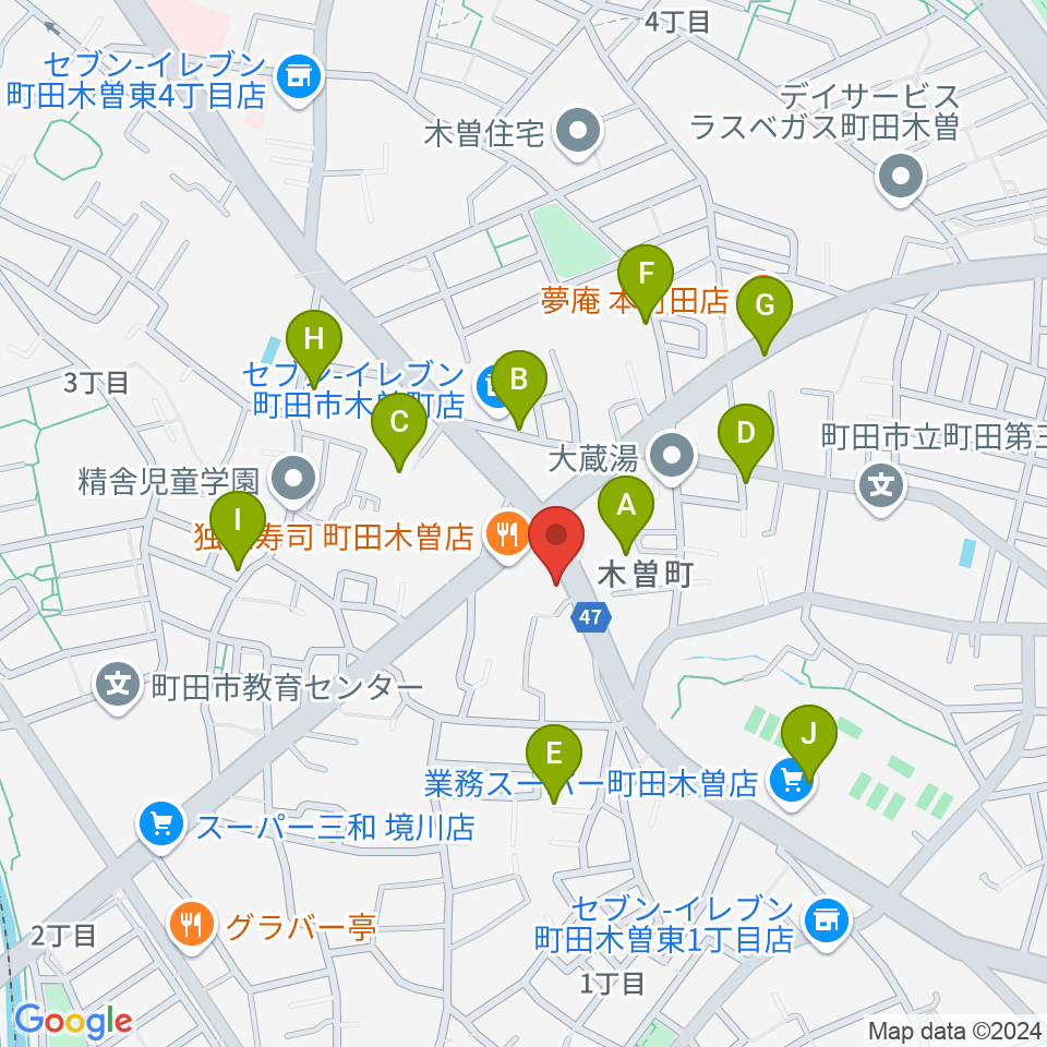 フランツ音楽研究所周辺の駐車場・コインパーキング一覧地図