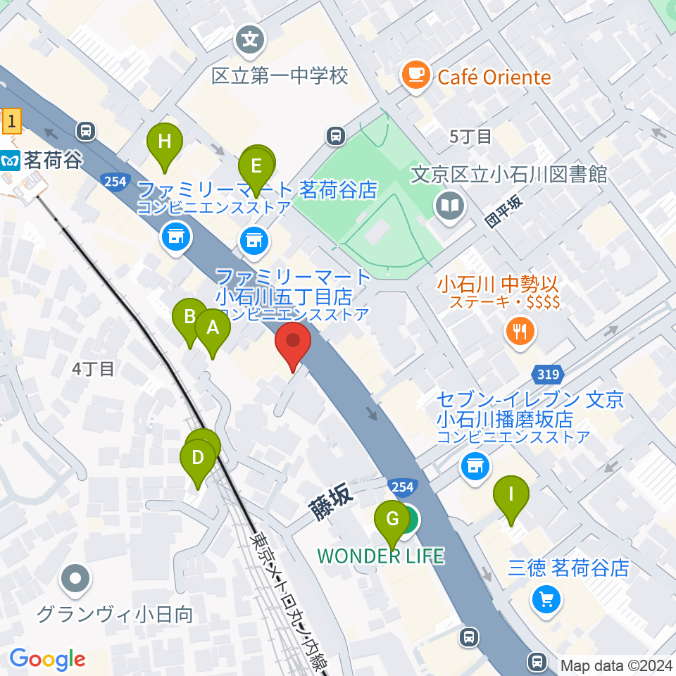 プレスト音楽教室周辺の駐車場・コインパーキング一覧地図