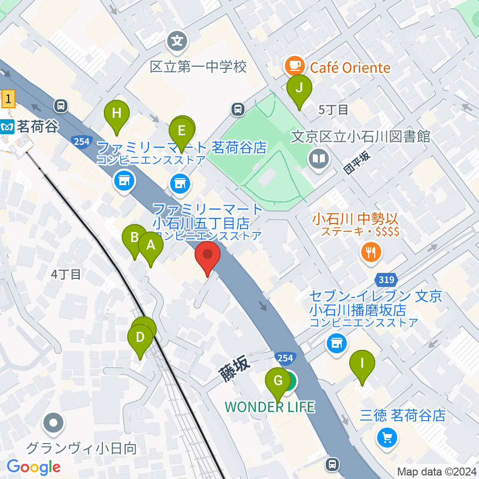 プレスト音楽教室周辺の駐車場・コインパーキング一覧地図