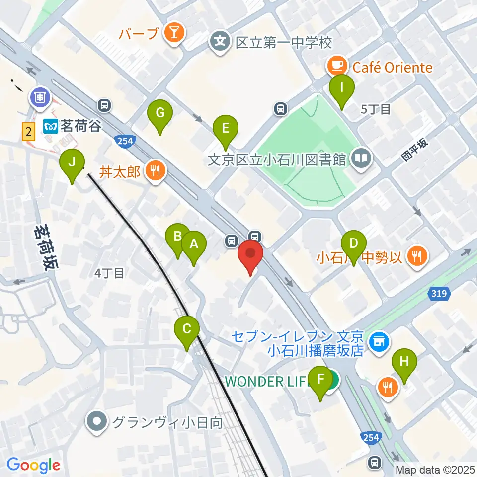 プレスト音楽教室周辺の駐車場・コインパーキング一覧地図