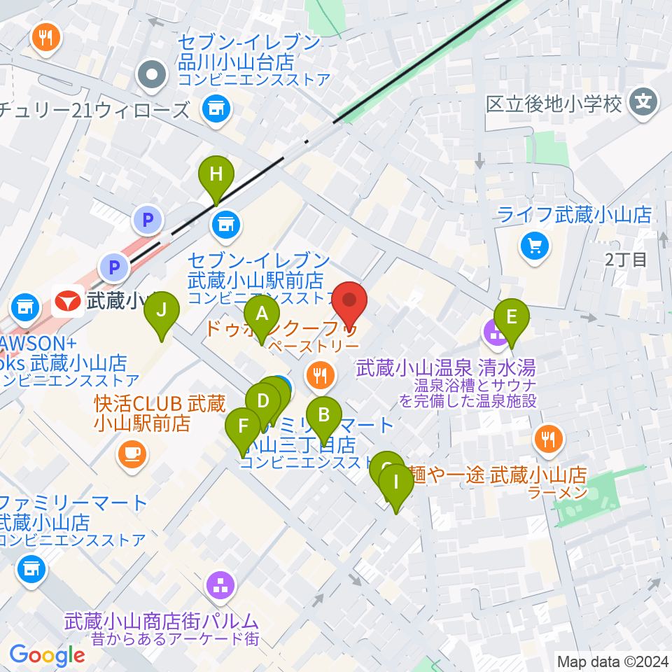 心弦二胡教室周辺の駐車場・コインパーキング一覧地図