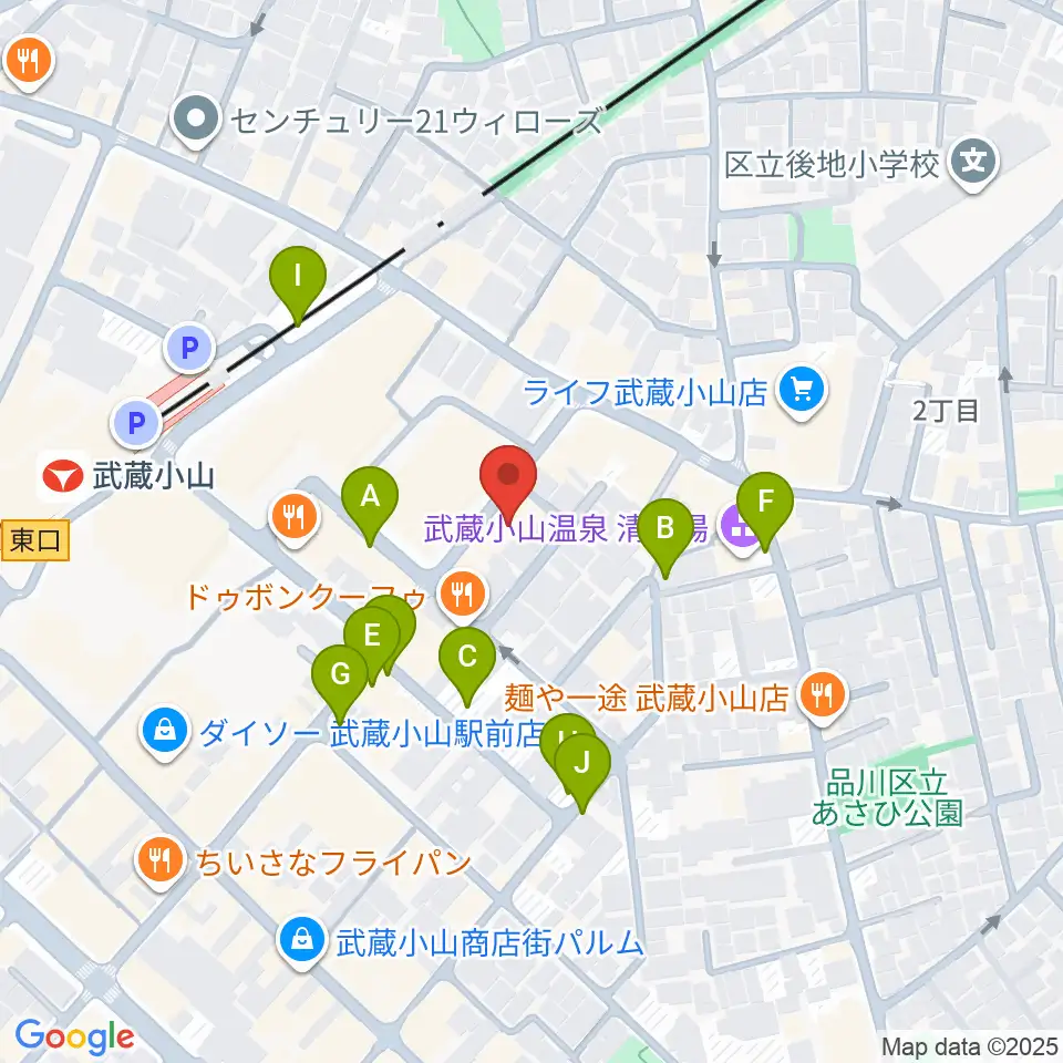 心弦二胡教室周辺の駐車場・コインパーキング一覧地図
