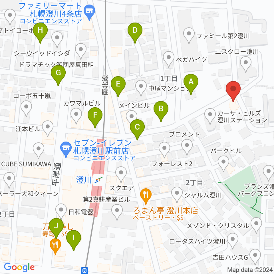 札幌コンセルヴァトワール周辺の駐車場・コインパーキング一覧地図