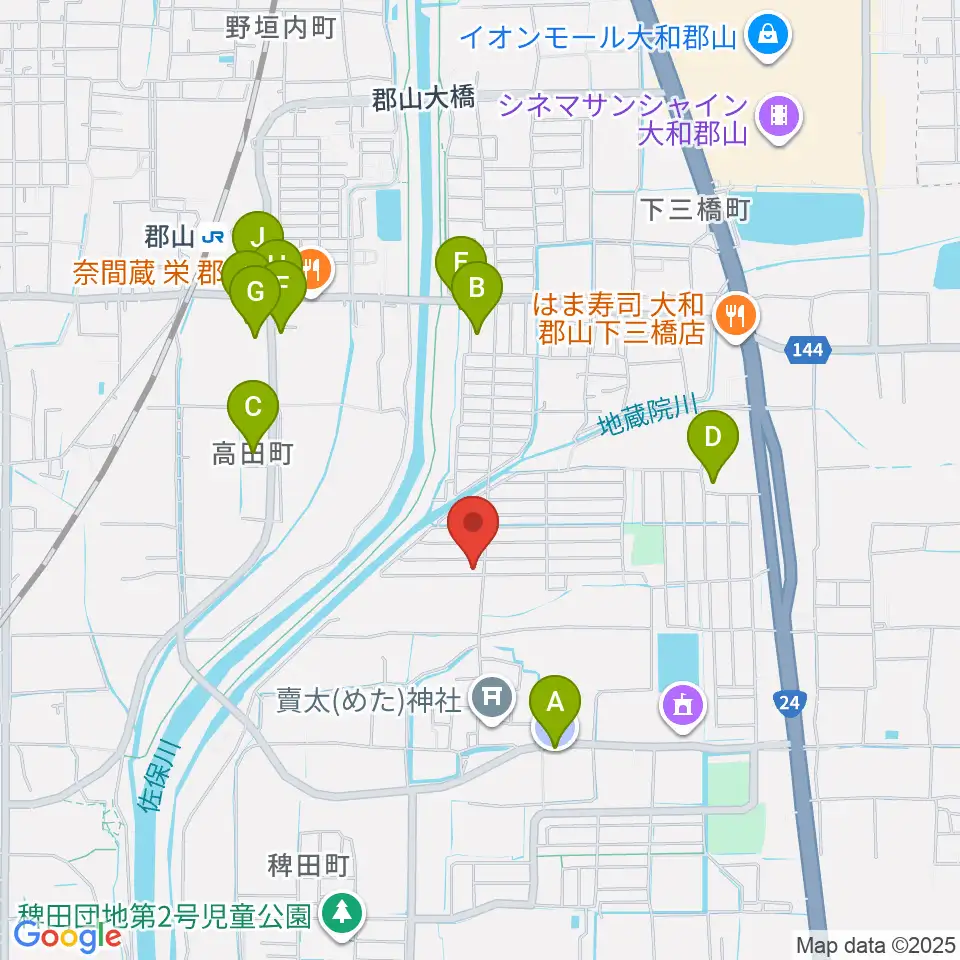 たんと音楽教室周辺の駐車場・コインパーキング一覧地図