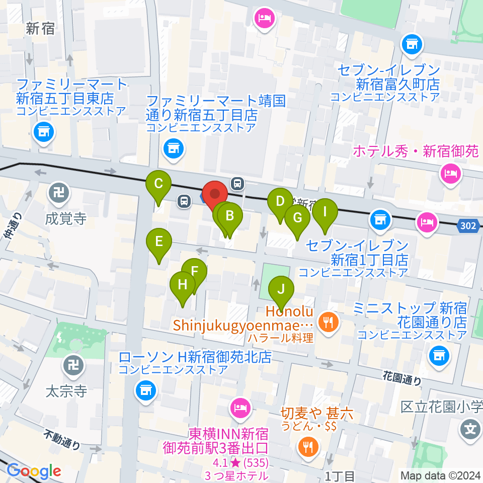 新宿WildSideTokyo周辺の駐車場・コインパーキング一覧地図