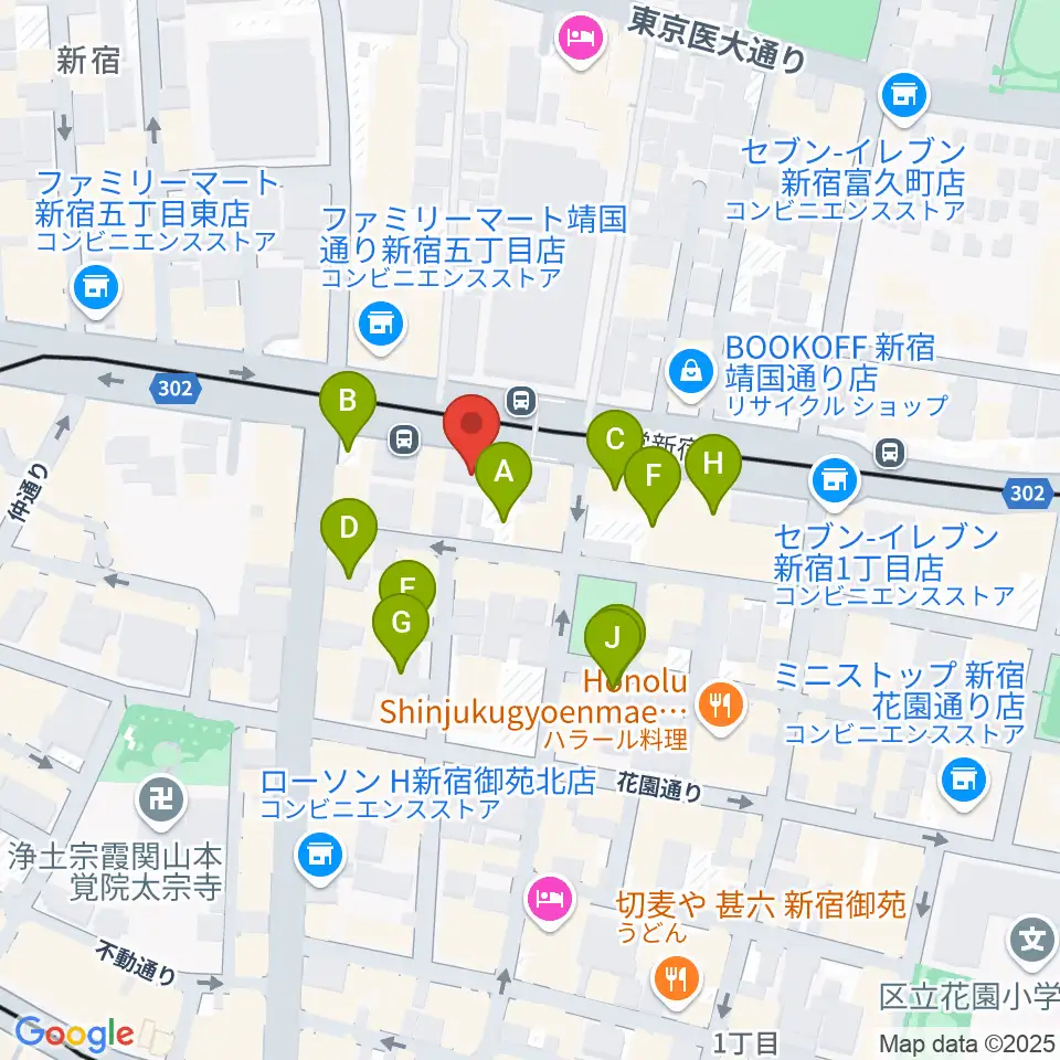 新宿WildSideTokyo周辺の駐車場・コインパーキング一覧地図