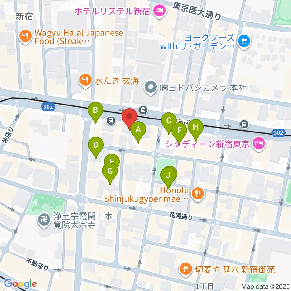 新宿WildSideTokyo周辺の駐車場・コインパーキング一覧地図