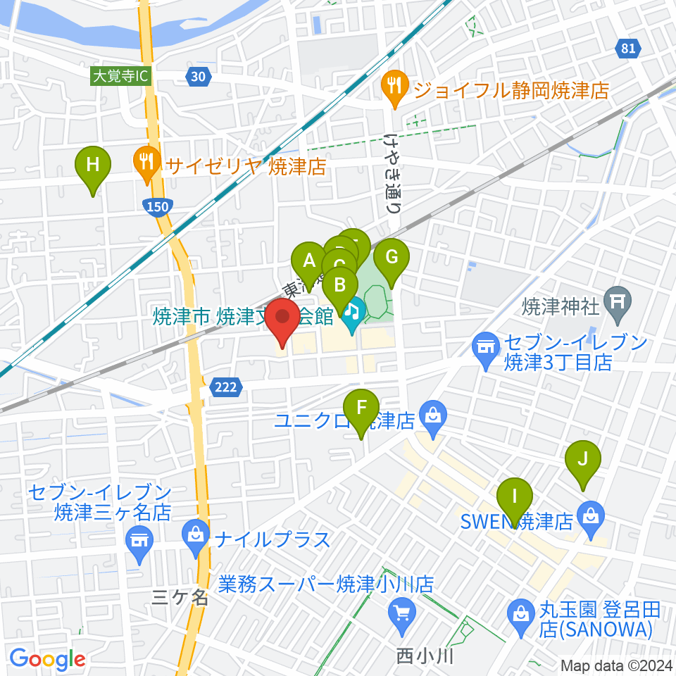 スタジオソングライン周辺の駐車場・コインパーキング一覧地図