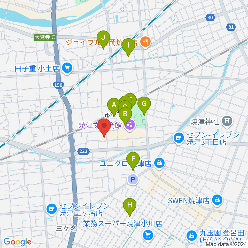 スタジオソングライン周辺の駐車場・コインパーキング一覧地図