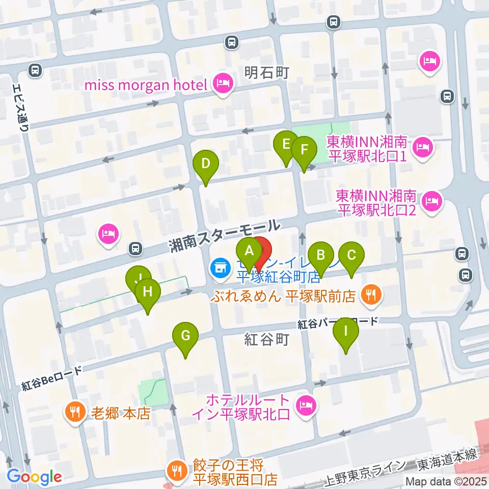 パプリカミュージックスタジオ周辺の駐車場・コインパーキング一覧地図