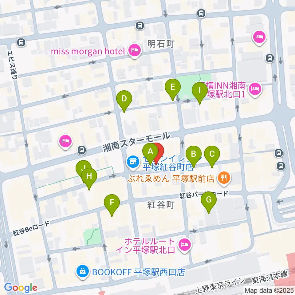 パプリカミュージックスタジオ周辺の駐車場・コインパーキング一覧地図