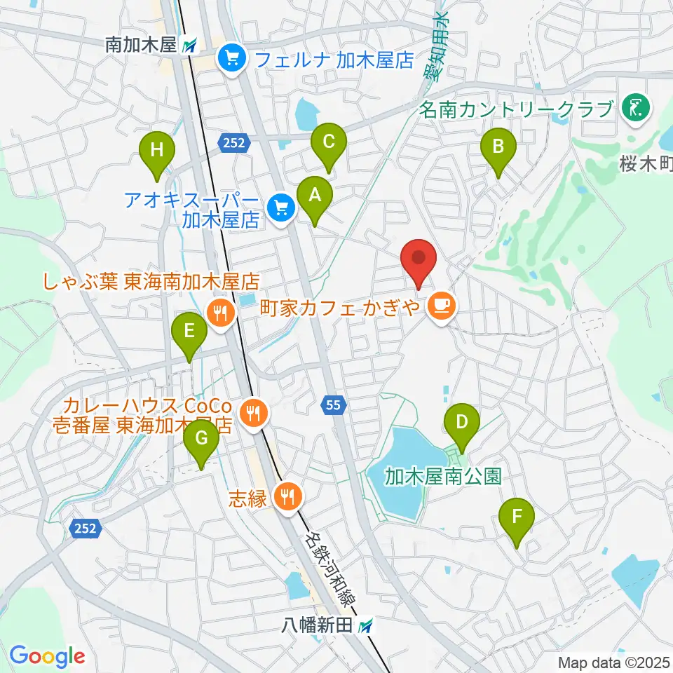 榊原ギター工房周辺の駐車場・コインパーキング一覧地図