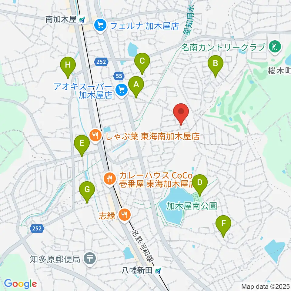 榊原ギター工房周辺の駐車場・コインパーキング一覧地図