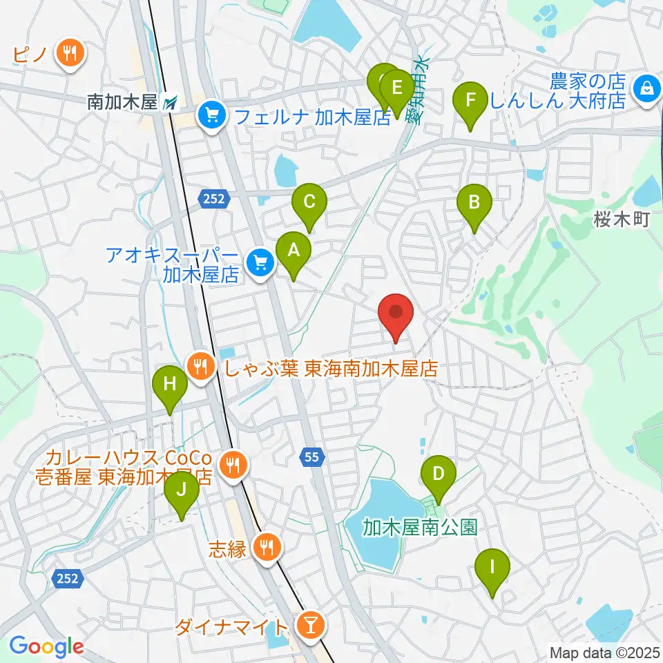 榊原ギター工房周辺の駐車場・コインパーキング一覧地図