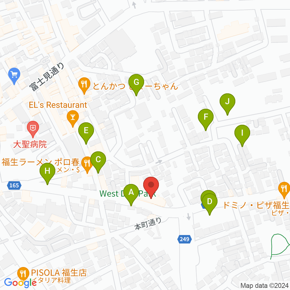 楽器工房キャットロック周辺の駐車場・コインパーキング一覧地図