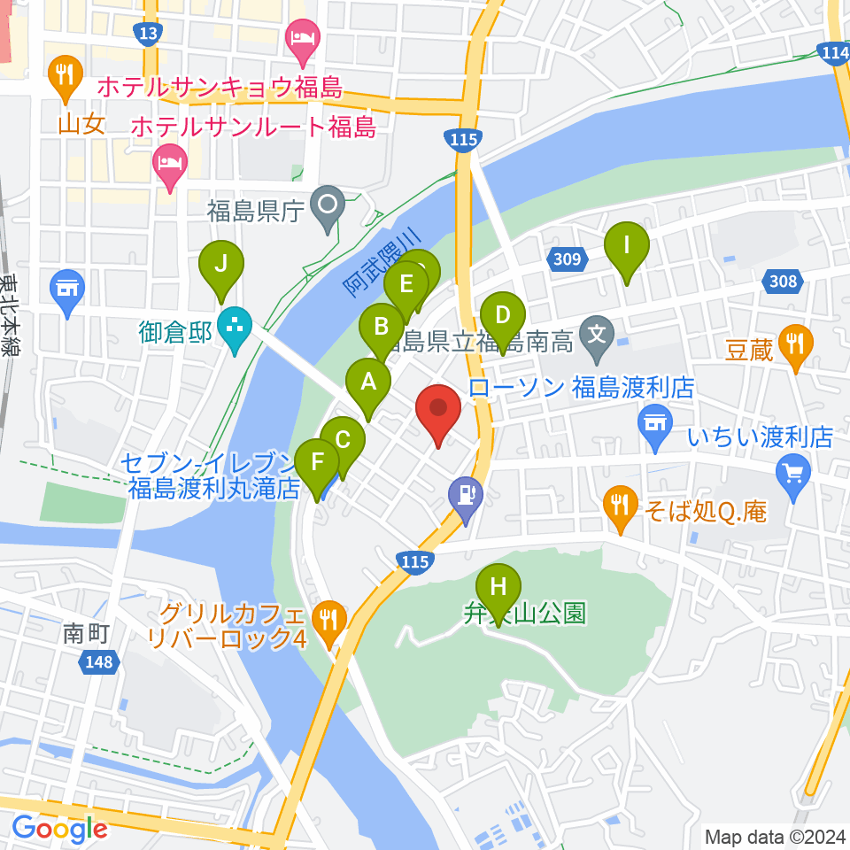 レコーディングスタジオ・スイッチ周辺の駐車場・コインパーキング一覧地図