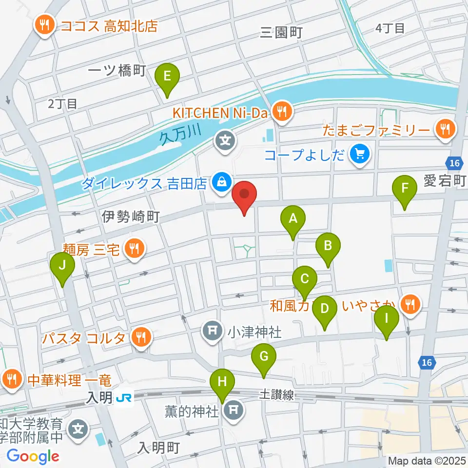 高知キャラバンサライ周辺の駐車場・コインパーキング一覧地図