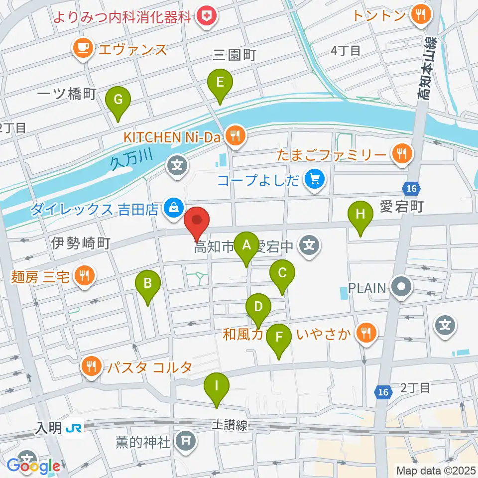 高知キャラバンサライ周辺の駐車場・コインパーキング一覧地図