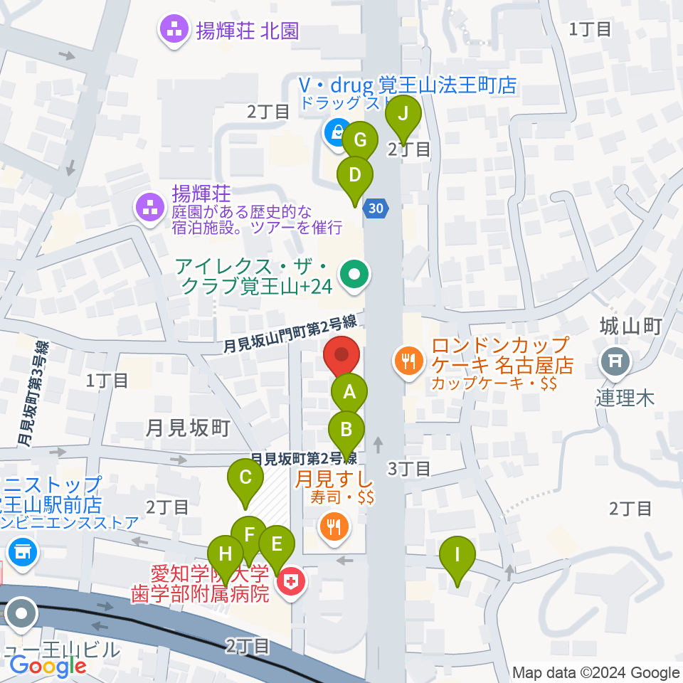 名古屋こども歌劇団周辺の駐車場・コインパーキング一覧地図