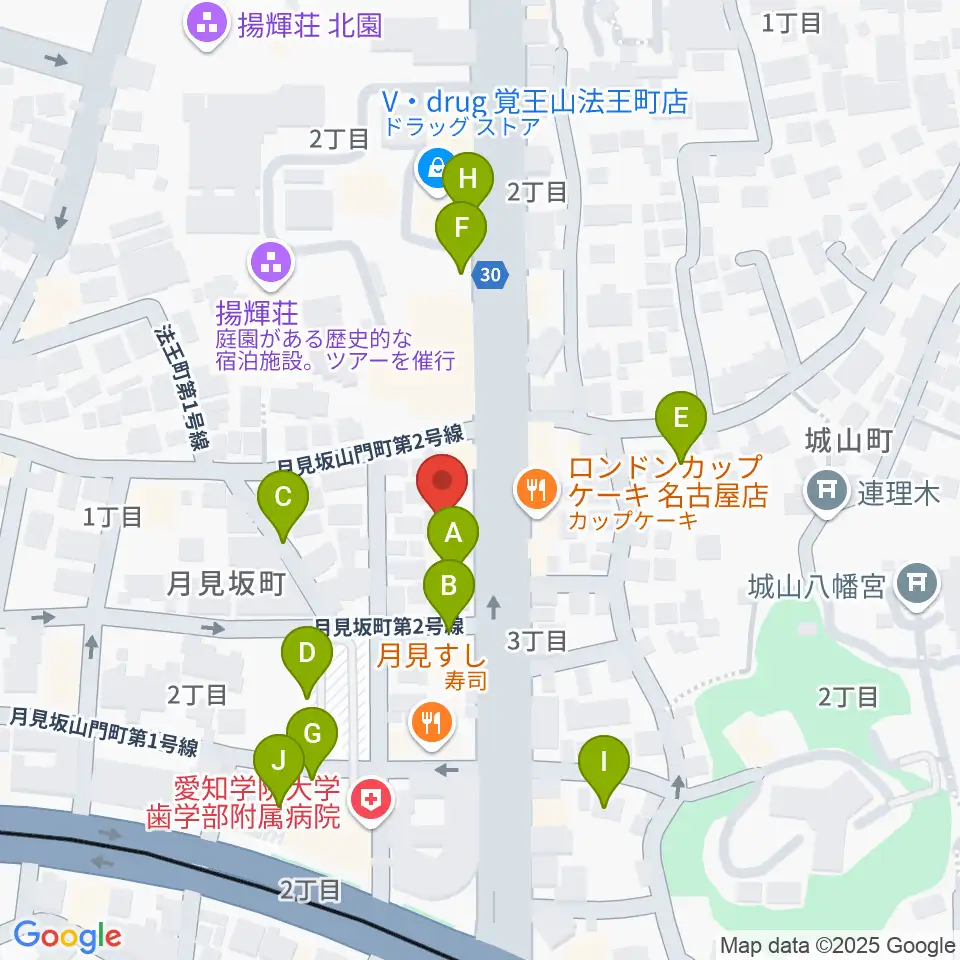 名古屋こども歌劇団周辺の駐車場・コインパーキング一覧地図