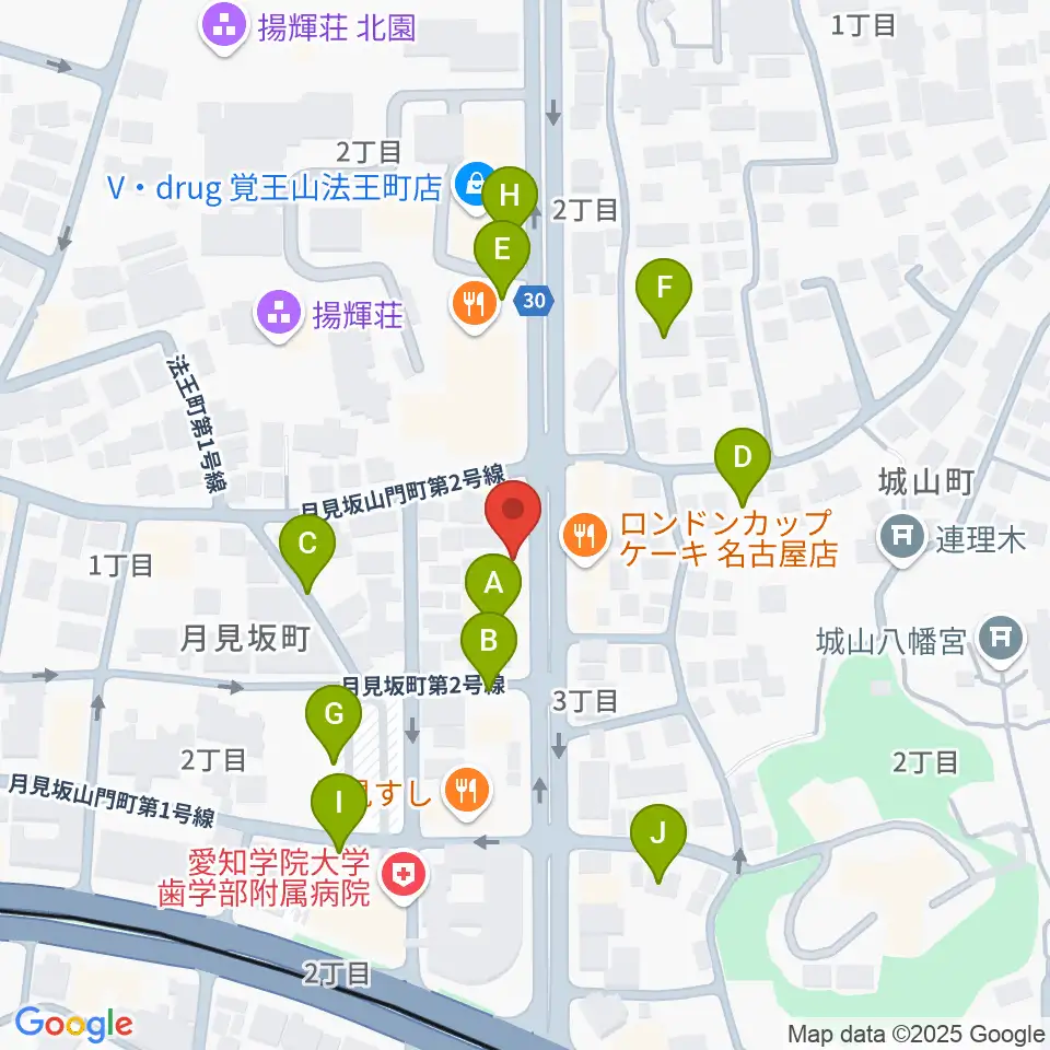 名古屋こども歌劇団周辺の駐車場・コインパーキング一覧地図