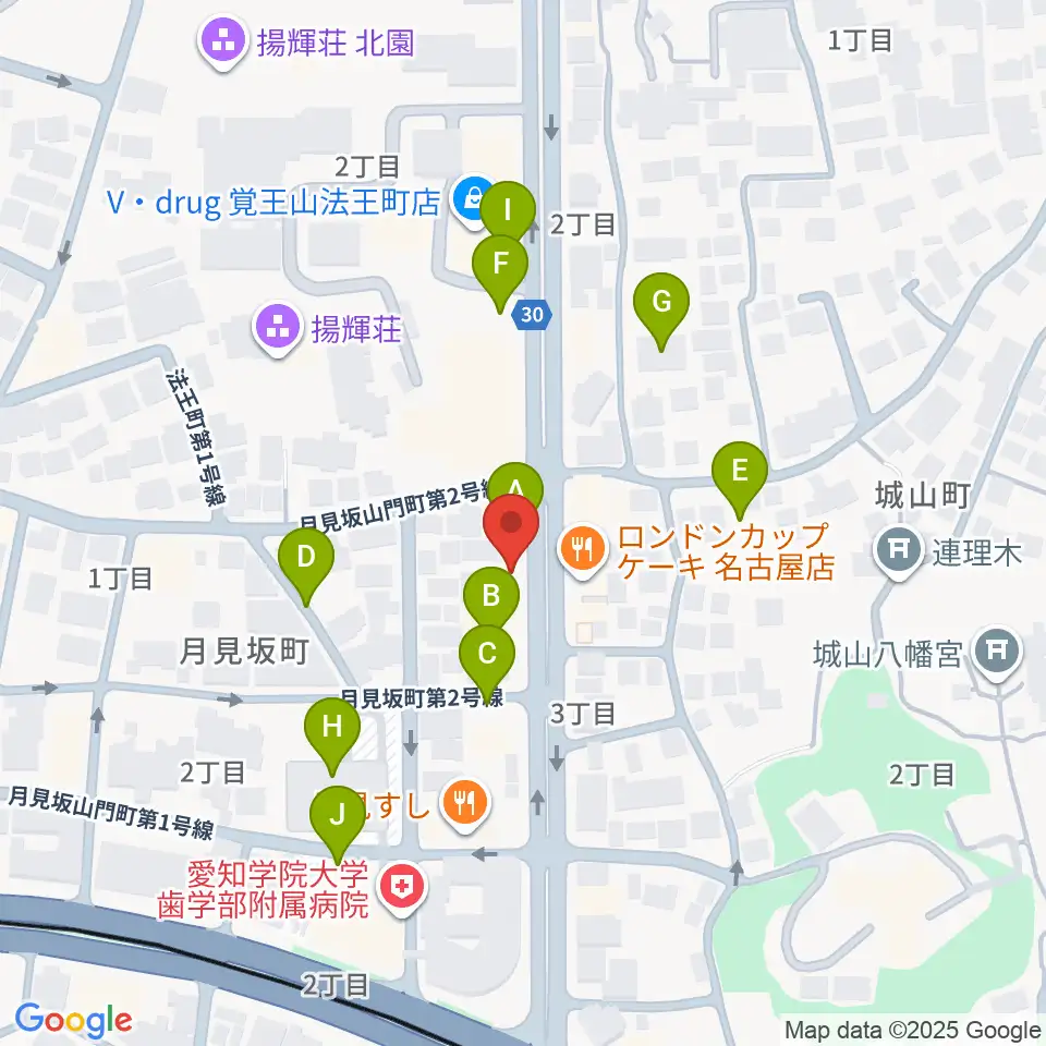 名古屋こども歌劇団周辺の駐車場・コインパーキング一覧地図