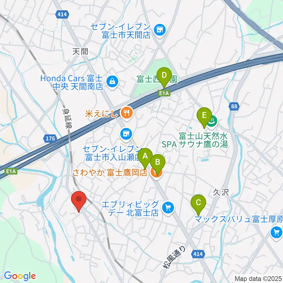 ウスイ音楽教室周辺の駐車場・コインパーキング一覧地図