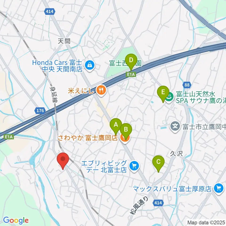 ウスイ音楽教室周辺の駐車場・コインパーキング一覧地図