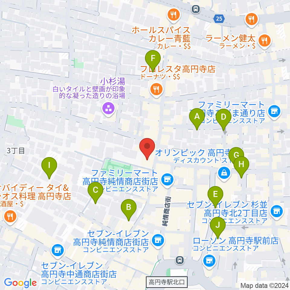 M'sボーカル教室周辺の駐車場・コインパーキング一覧地図