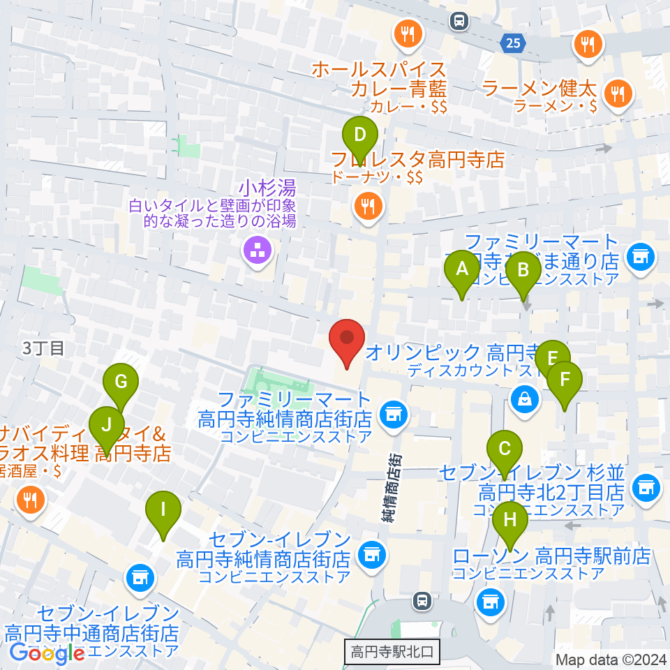 M'sボーカル教室周辺の駐車場・コインパーキング一覧地図