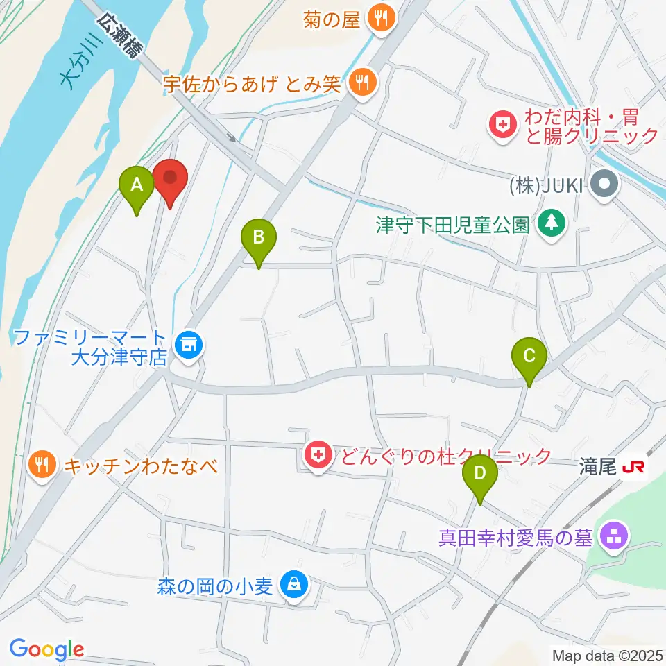 大分studio AFRO周辺の駐車場・コインパーキング一覧地図
