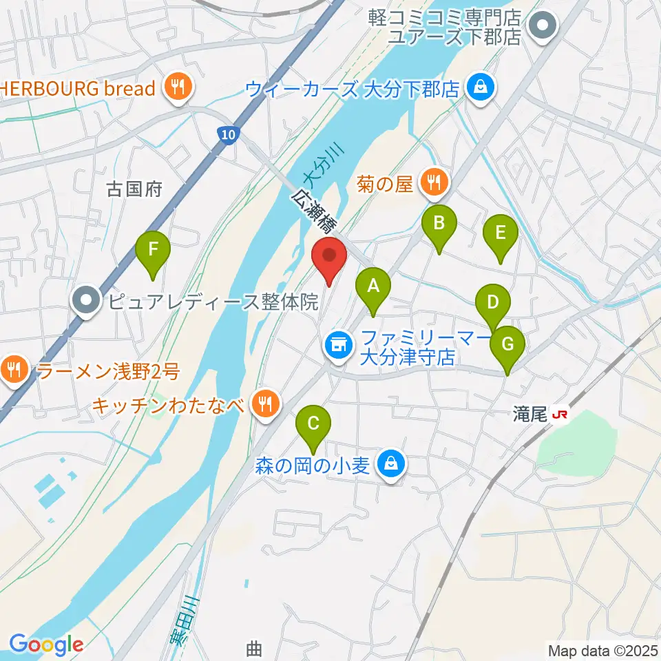 大分studio AFRO周辺の駐車場・コインパーキング一覧地図