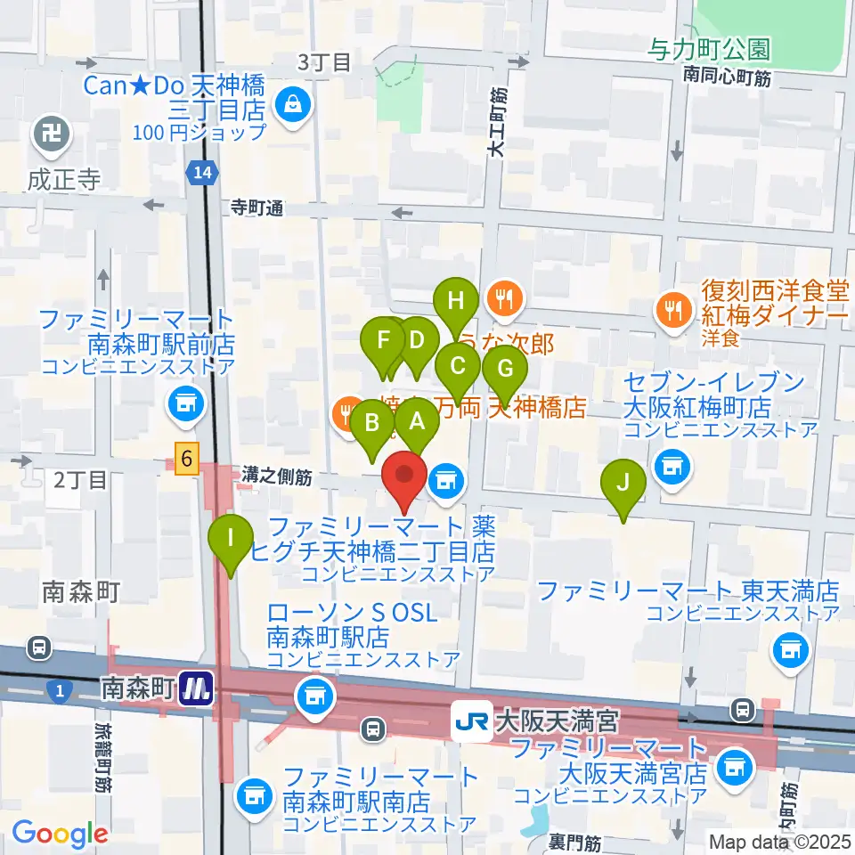 ブランチスタジオ周辺の駐車場・コインパーキング一覧地図