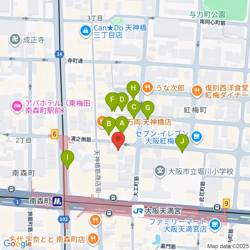 ブランチスタジオ周辺の駐車場・コインパーキング一覧地図