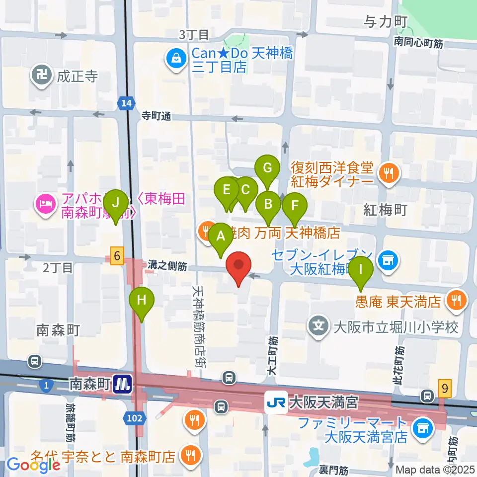 ブランチスタジオ周辺の駐車場・コインパーキング一覧地図