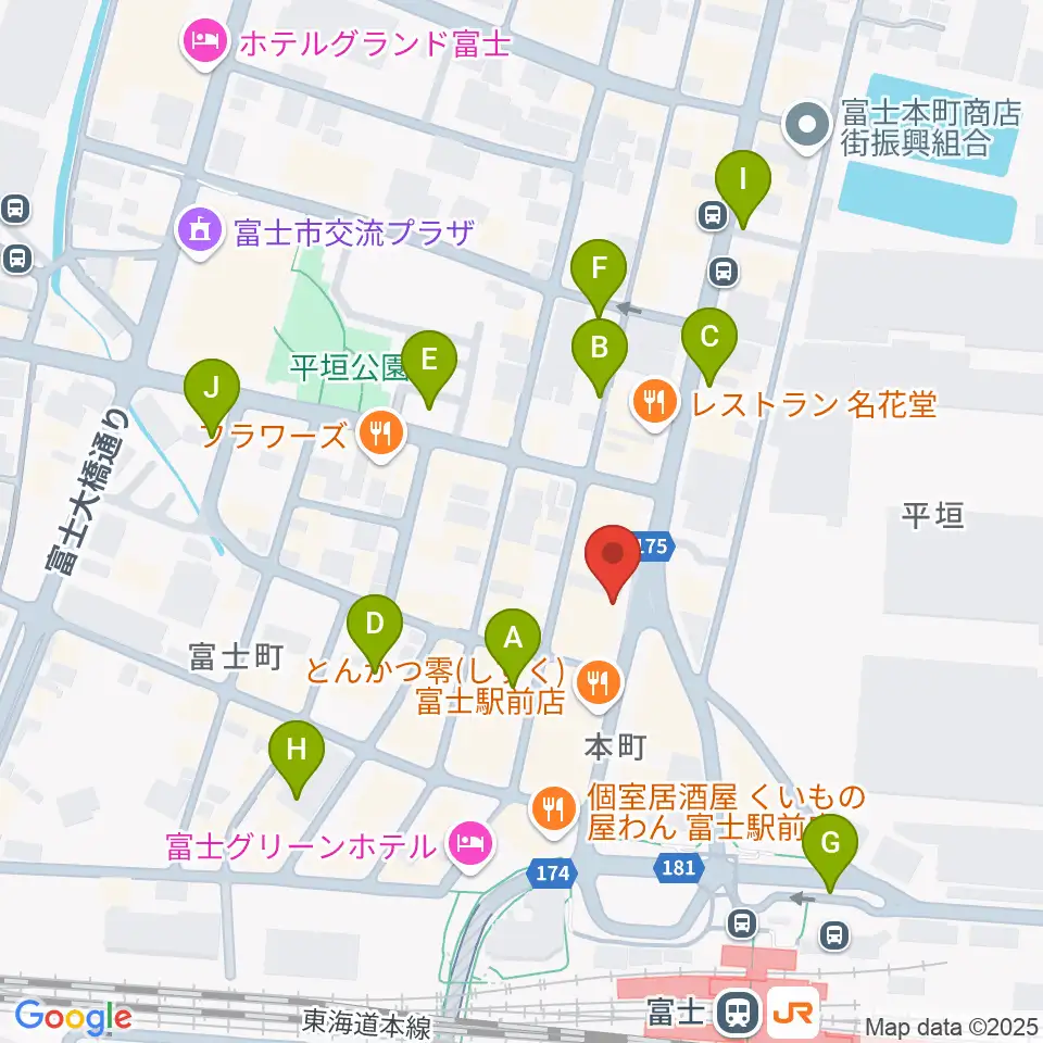 文化屋楽器店 ギターの杜周辺の駐車場・コインパーキング一覧地図