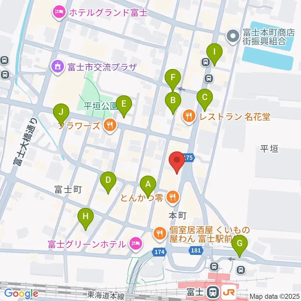 文化屋楽器店 ギターの杜周辺の駐車場・コインパーキング一覧地図