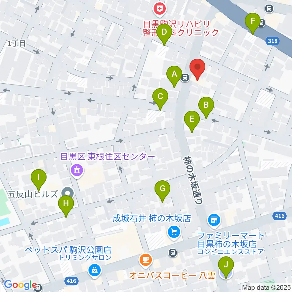 スタジオサーカス周辺の駐車場・コインパーキング一覧地図