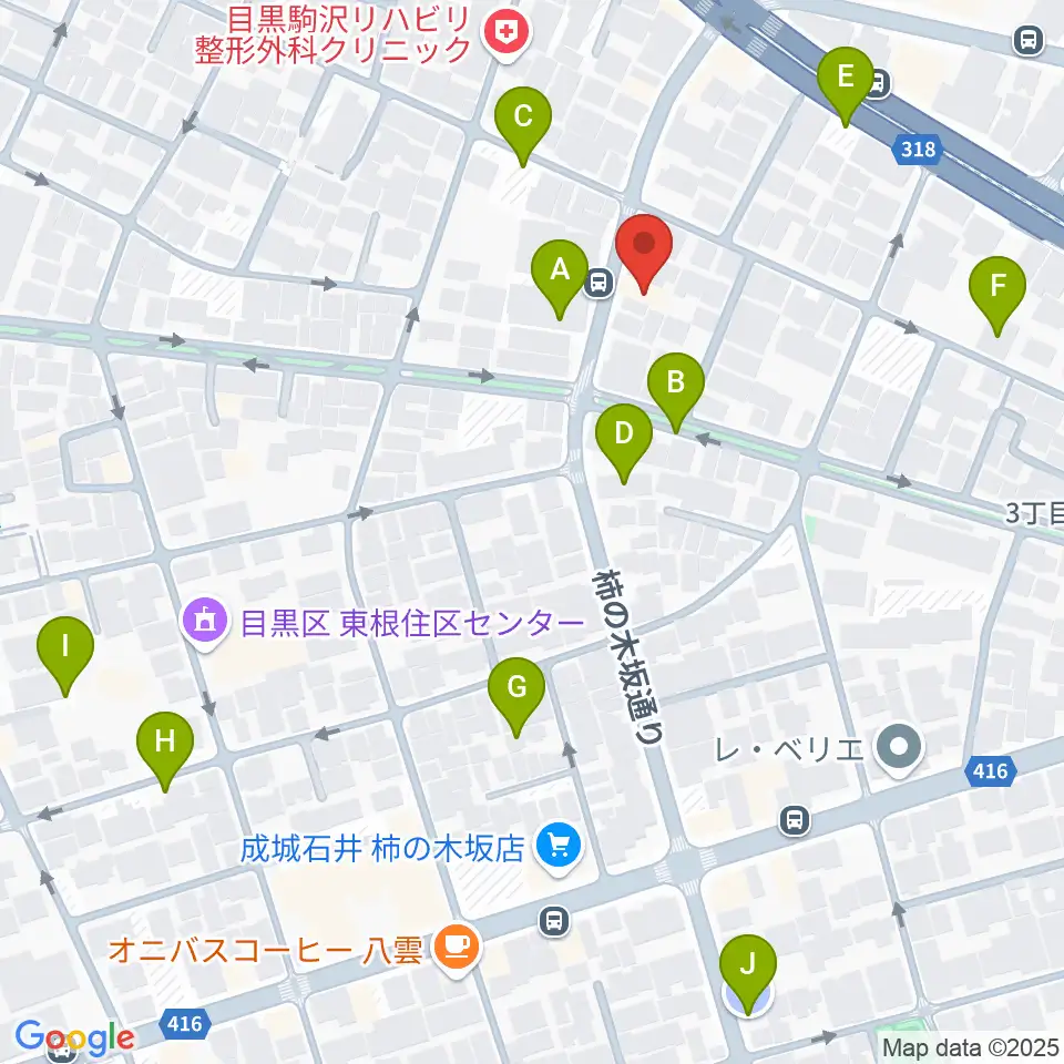 スタジオサーカス周辺の駐車場・コインパーキング一覧地図