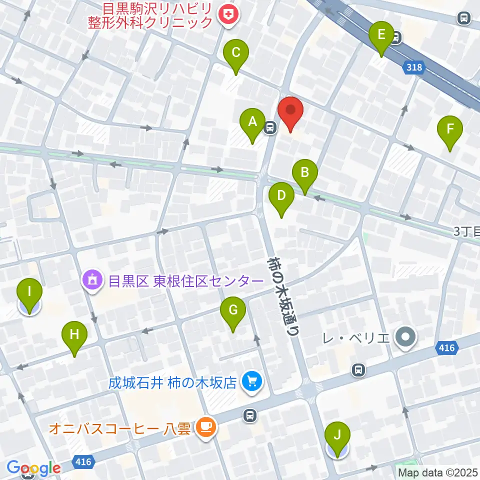 スタジオサーカス周辺の駐車場・コインパーキング一覧地図