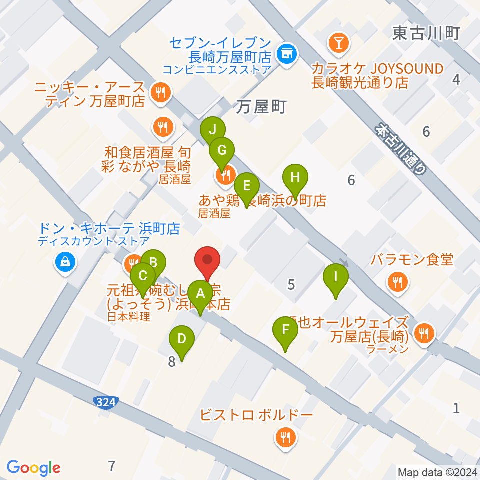 レイグルーム・ミュージック周辺の駐車場・コインパーキング一覧地図